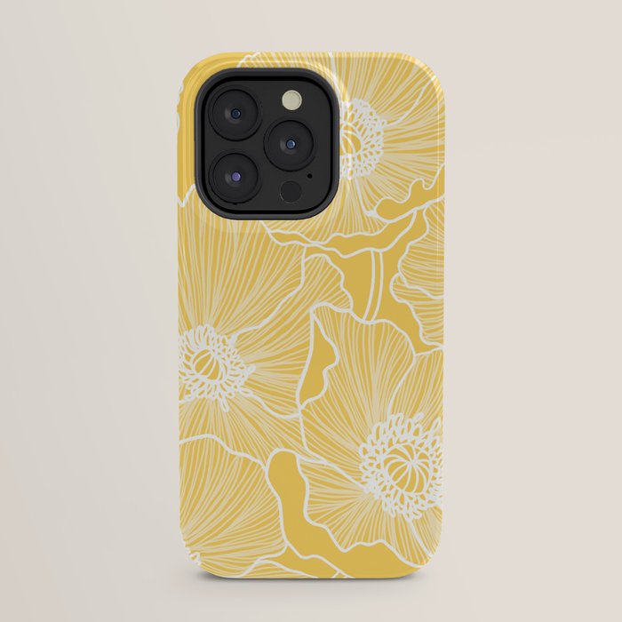 Sunshine Yellow Poppies iPhone Case Gallery Image 31