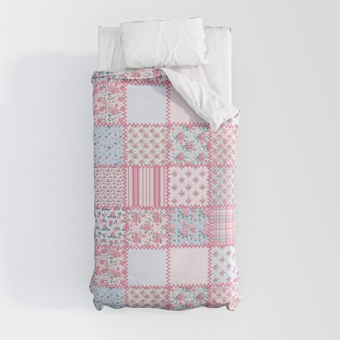 Pretty Pastel Patchwork Duvet Cover Gallery Image 4