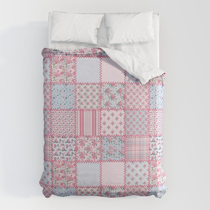 Pretty Pastel Patchwork Duvet Cover Gallery Image 6