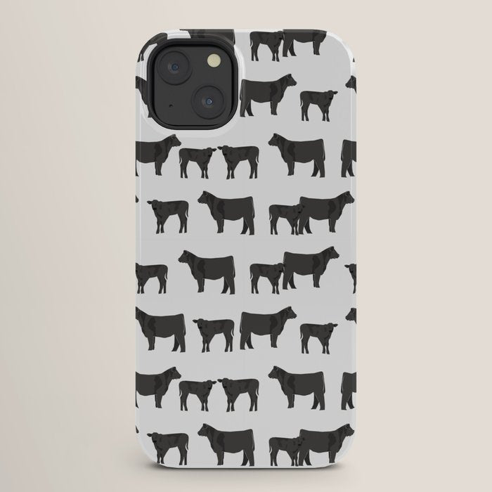 Angus Cattle breed farm gifts must have cow animal iPhone Case Gallery Image 26