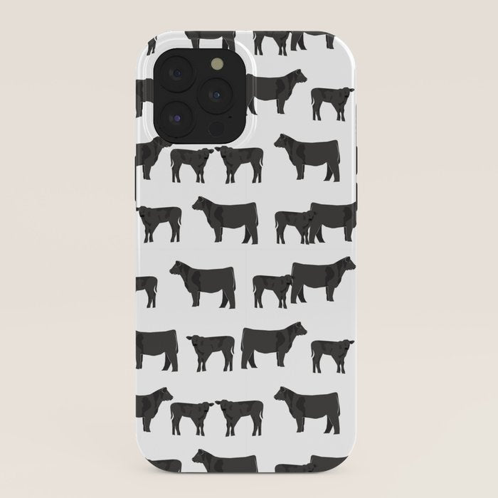 Angus Cattle breed farm gifts must have cow animal iPhone Case Gallery Image 40