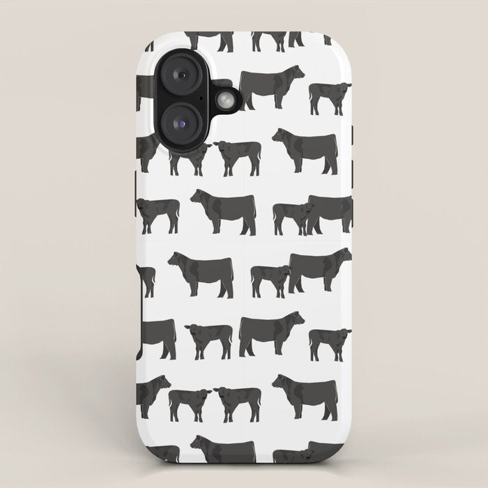 Angus Cattle breed farm gifts must have cow animal iPhone Case Gallery Image 1
