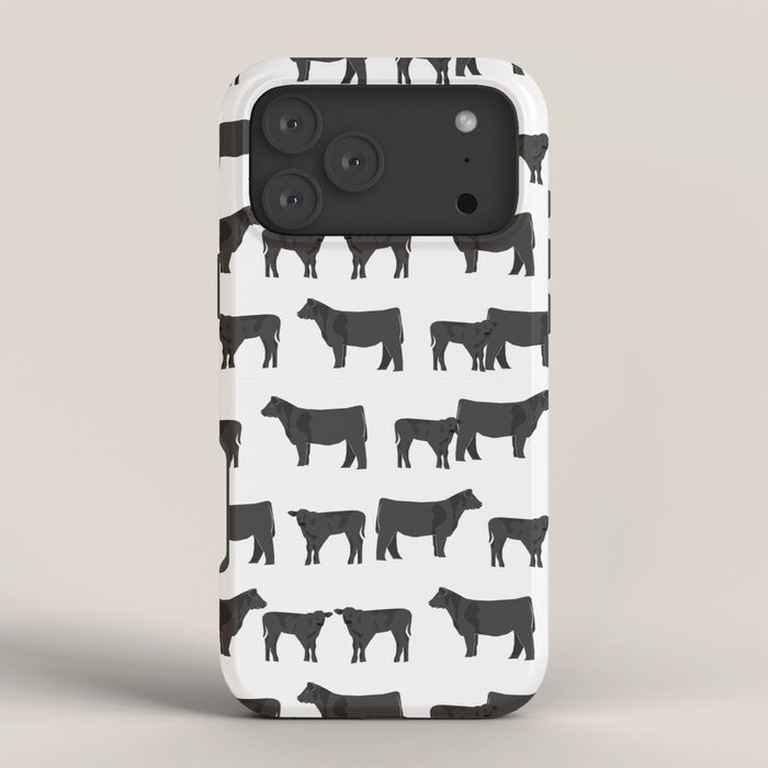 Angus Cattle breed farm gifts must have cow animal iPhone Case Gallery Image 4