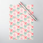 Fancy Christmas Ribbons and Bows Wrapping Paper Gallery Image 1