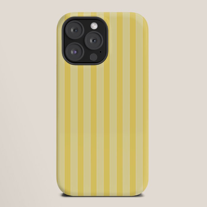 Contemporary Cottage Stripes Vertical Pattern in Yellow and White iPhone Case Gallery Image 20