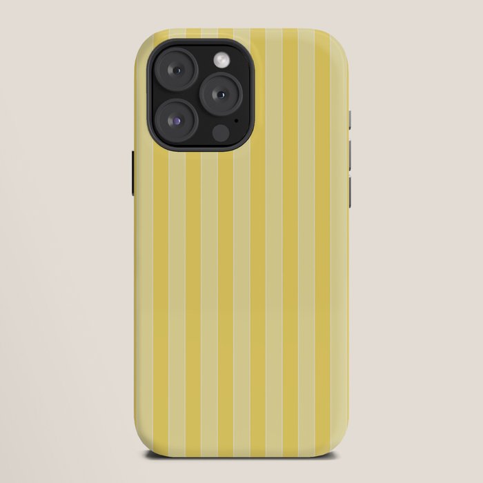 Contemporary Cottage Stripes Vertical Pattern in Yellow and White iPhone Case Gallery Image 12