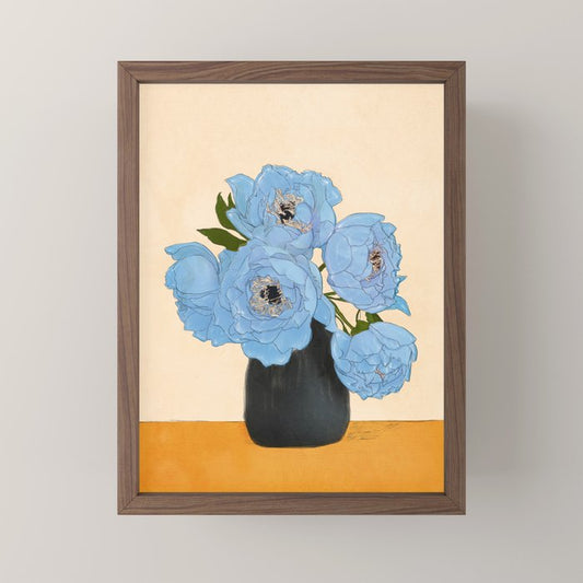 Bouquet Gift Blue Mini Art Print Gallery Image 2