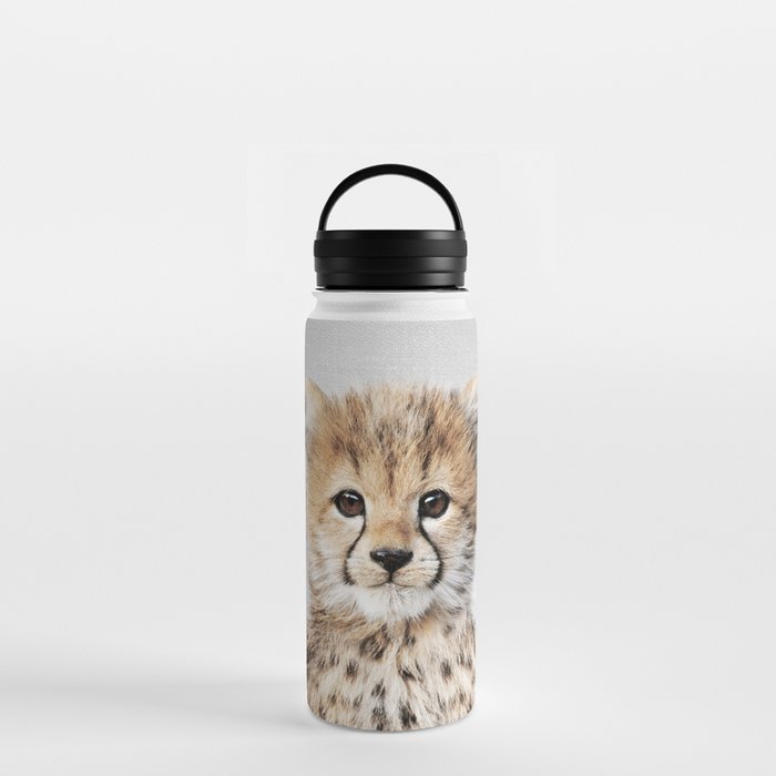 Baby Cheetah - Colorful Water Bottle Gallery Image 3