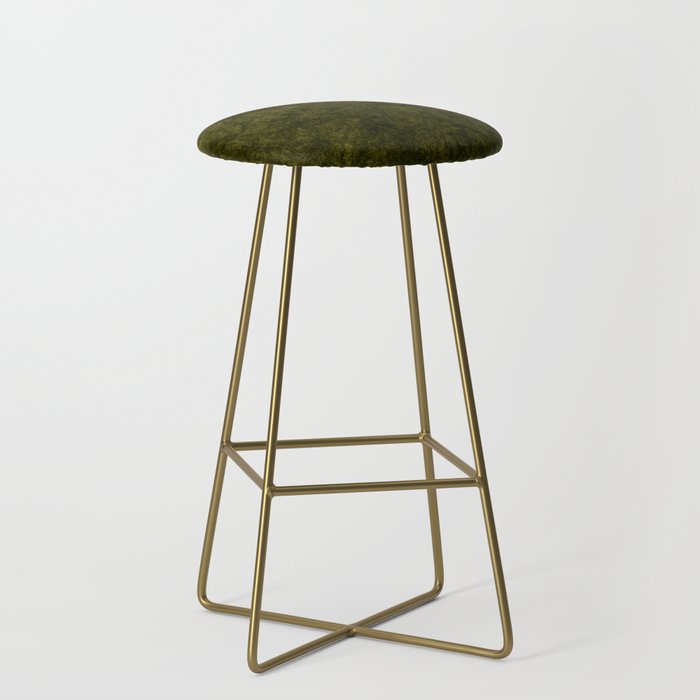 olive green velvet Stool Gallery Image 2