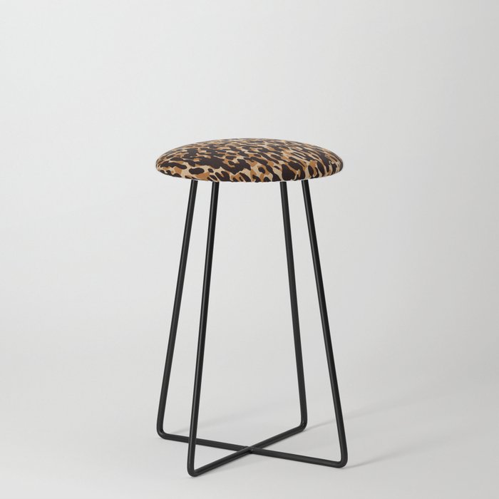 Animal Print Leopard Pattern Stool Gallery Image 3
