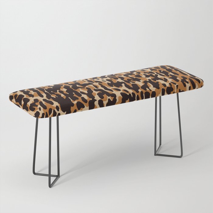 Animal Print Leopard Pattern Bench Gallery Image 1
