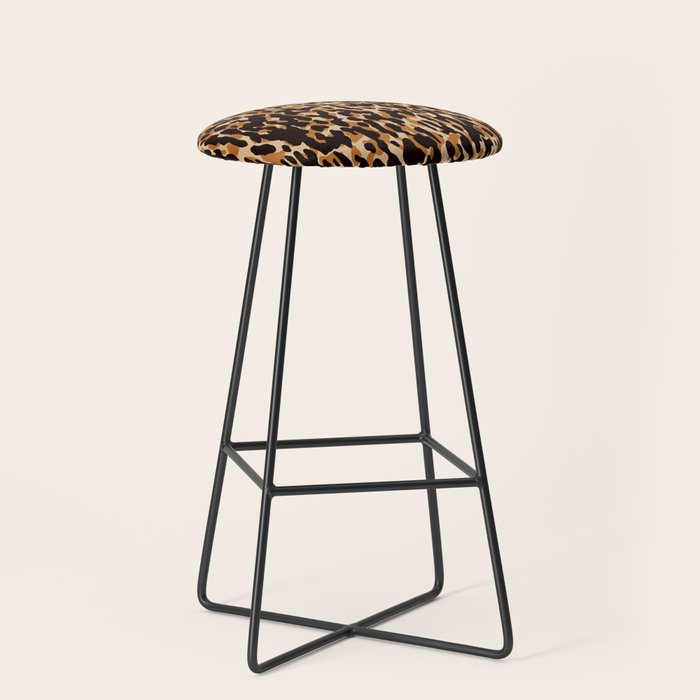 Animal Print Leopard Pattern Stool Gallery Image 1