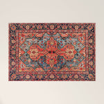 Kashan Poshti Central Persian Rug Print Welcome Mat Gallery Image 1