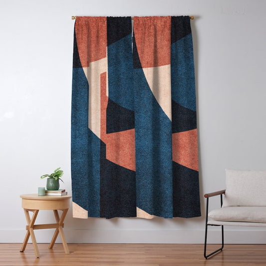 ABSTRACT ALPHABET / Gothic C Window Curtain Gallery Image 1
