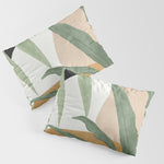Abstract Art Tropical Leaves 4 Pillow Sham Gallery Image 1