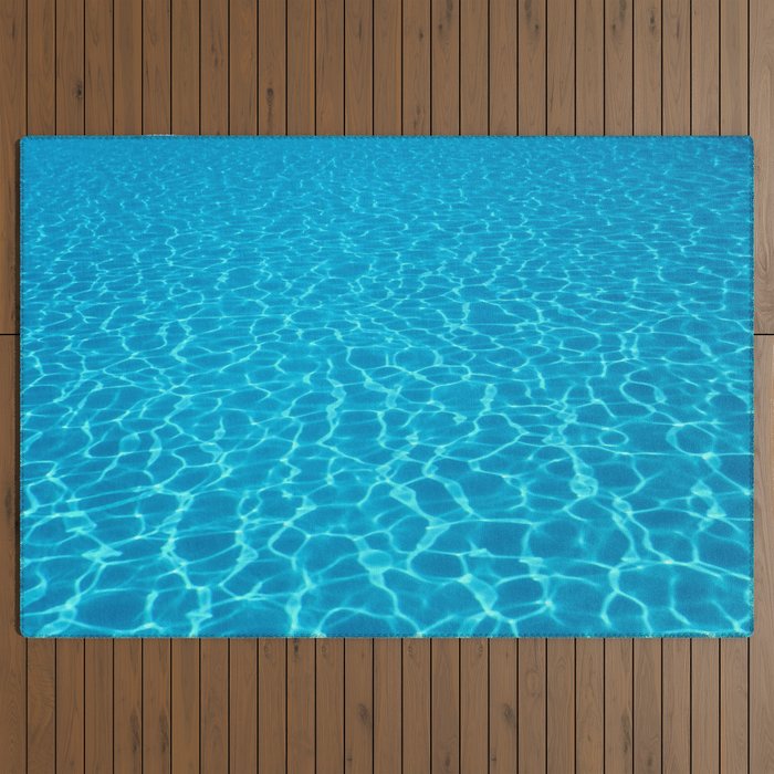 Swimming pool water sun reflection. Ripple Water. Outdoor Rug Gallery Image 3