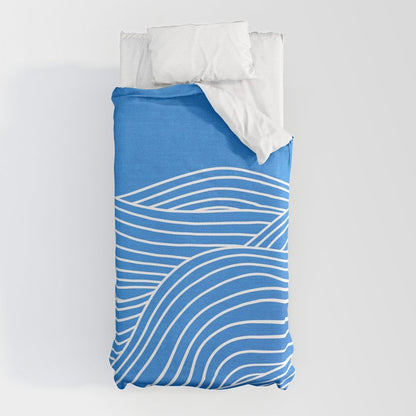 French Blue Ocean Waves Duvet Cover Gallery Image 10