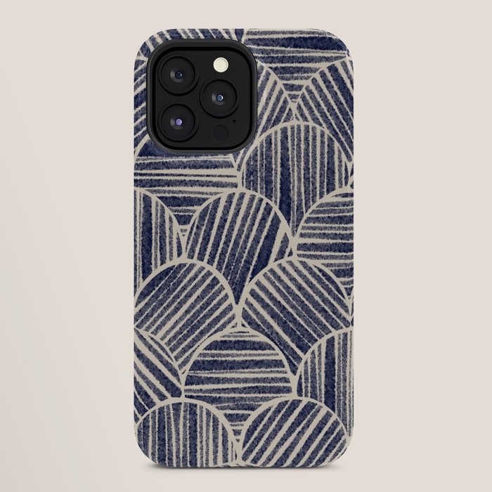 Navy Blue Striped Pattern #2 iPhone Case Gallery Image 28