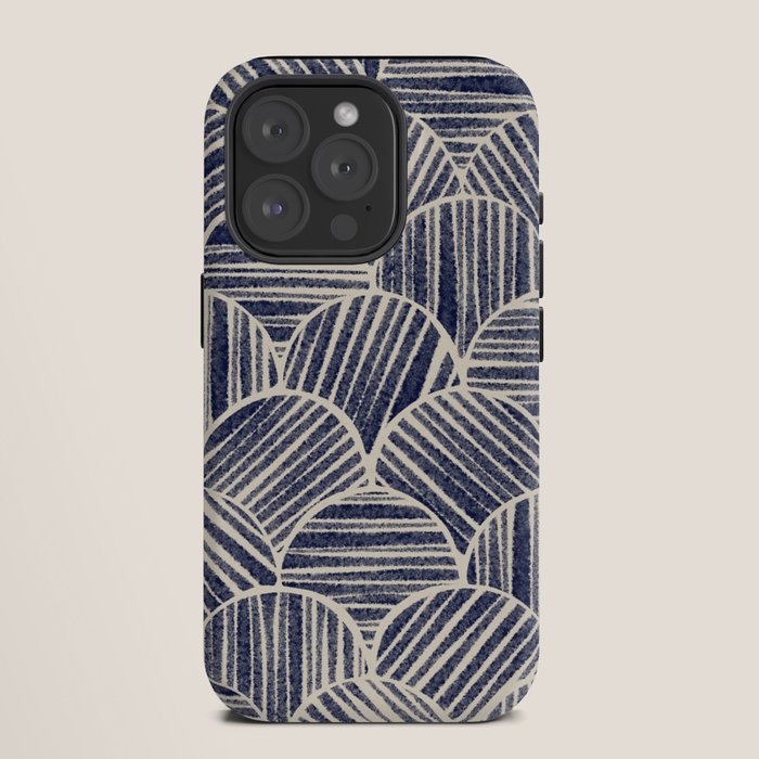 Navy Blue Striped Pattern #2 iPhone Case Gallery Image 11
