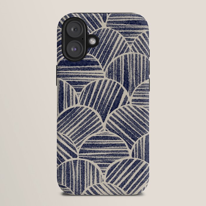 Navy Blue Striped Pattern #2 iPhone Case Gallery Image 10