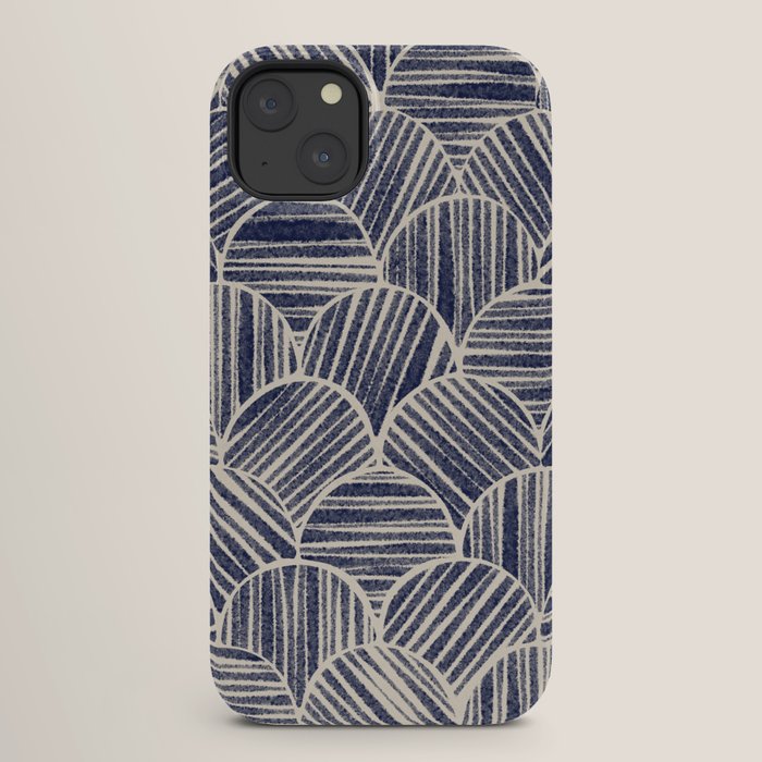 Navy Blue Striped Pattern #2 iPhone Case Gallery Image 26