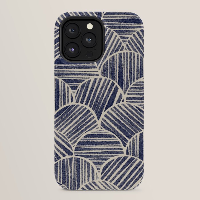 Navy Blue Striped Pattern #2 iPhone Case Gallery Image 32