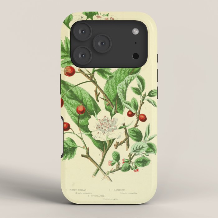 Hawthorn by Anne Pratt, 1800s (benefitting The Nature Conservancy) iPhone Case Gallery Image 3