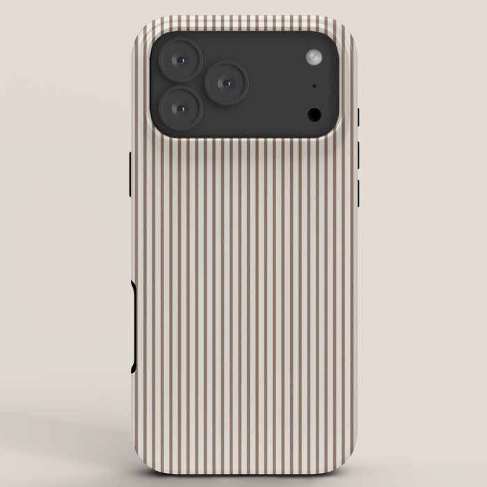 Brown And Cream Striped iPhone Case Gallery Image 8