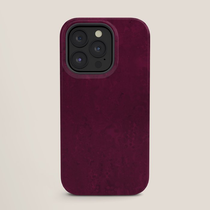 Hand painted modern abstract burgundy marble watercolor iPhone Case Gallery Image 27