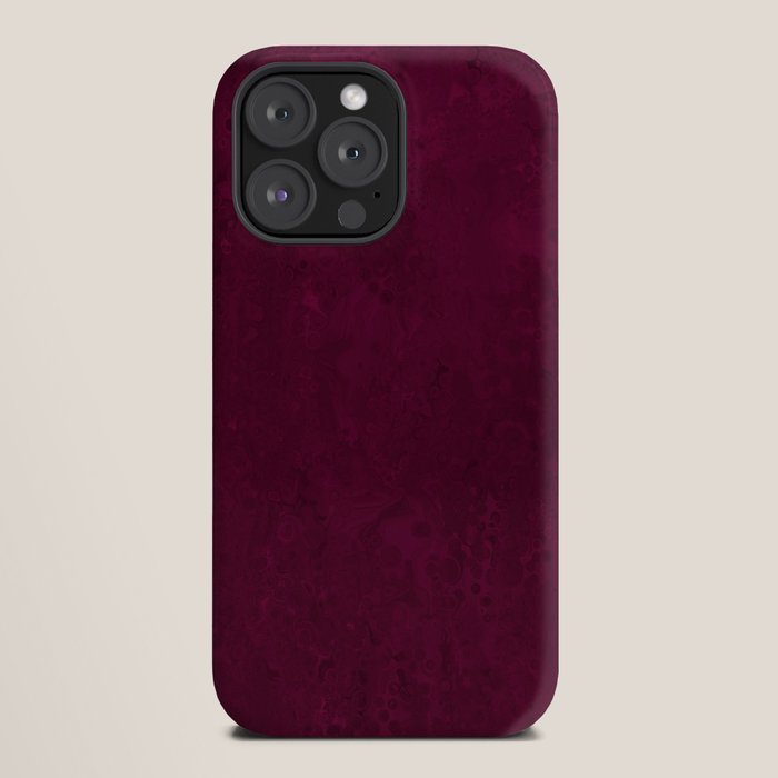 Hand painted modern abstract burgundy marble watercolor iPhone Case Gallery Image 20