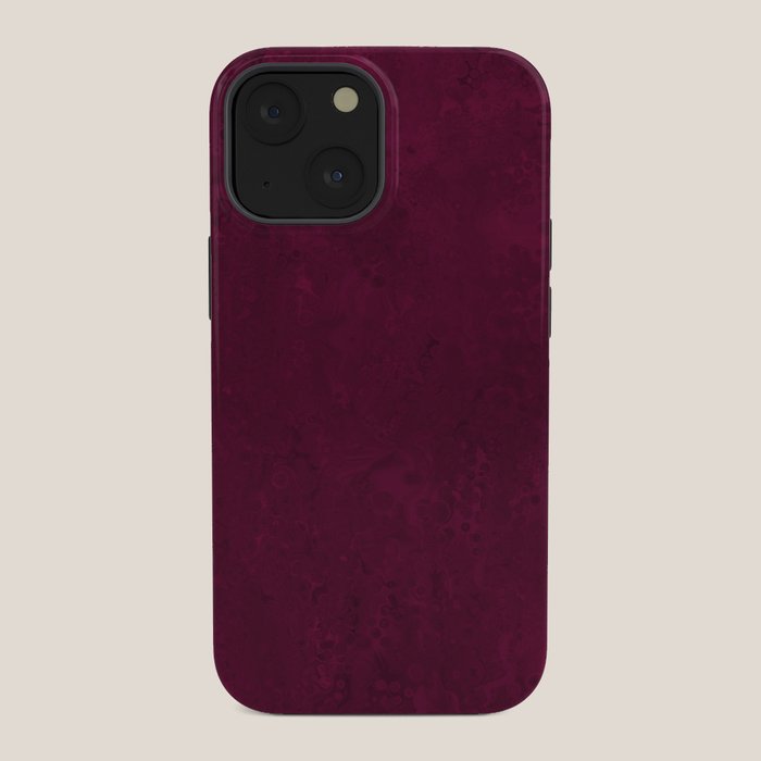 Hand painted modern abstract burgundy marble watercolor iPhone Case Gallery Image 34