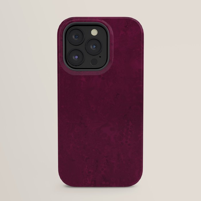 Hand painted modern abstract burgundy marble watercolor iPhone Case Gallery Image 31