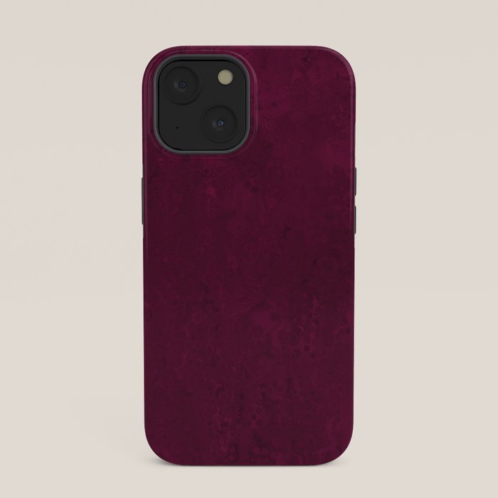 Hand painted modern abstract burgundy marble watercolor iPhone Case Gallery Image 33