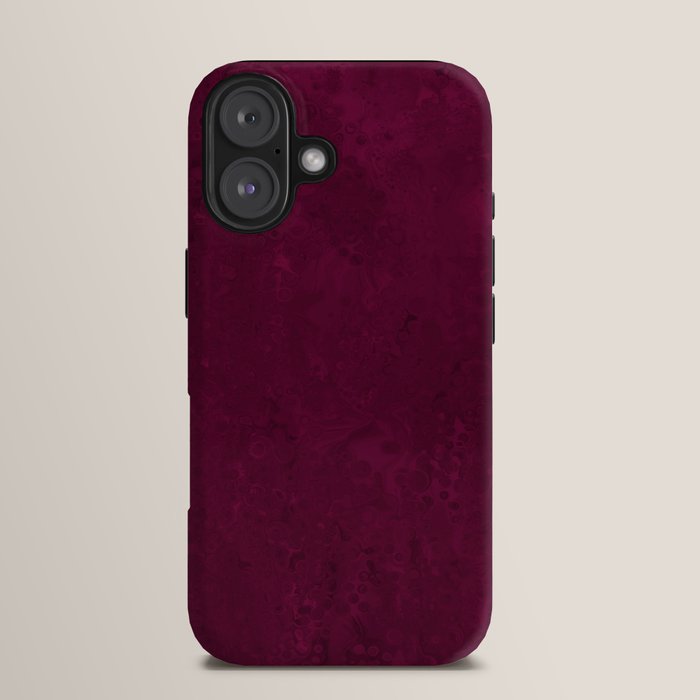 Hand painted modern abstract burgundy marble watercolor iPhone Case Gallery Image 13