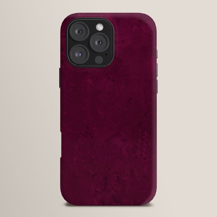 Hand painted modern abstract burgundy marble watercolor iPhone Case Gallery Image 16