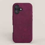 Hand painted modern abstract burgundy marble watercolor iPhone Case Gallery Image 1