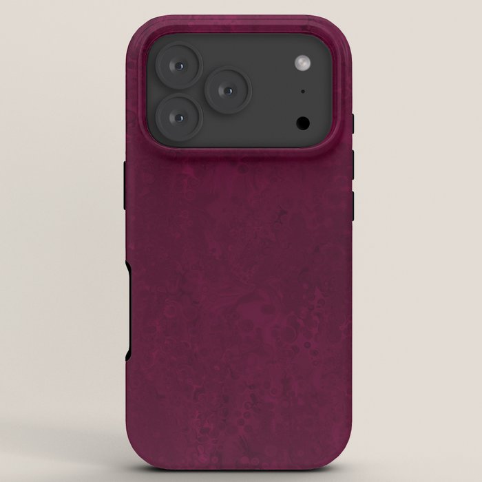 Hand painted modern abstract burgundy marble watercolor iPhone Case Gallery Image 7