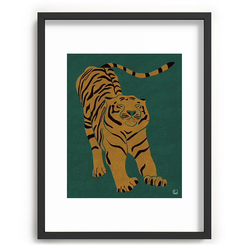 Tiger Doesn't Lose Sleep Framed Art Print Gallery Image 84