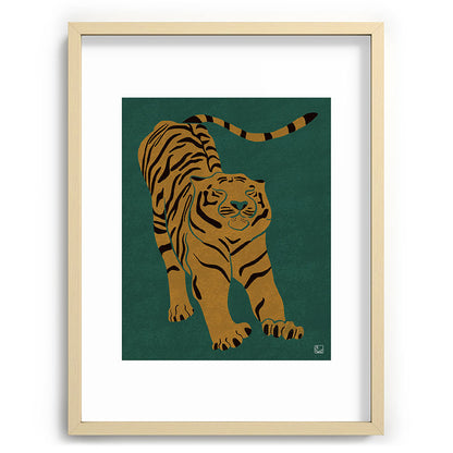 Tiger Doesn't Lose Sleep Framed Art Print Gallery Image 100