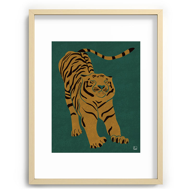 Tiger Doesn't Lose Sleep Framed Art Print Gallery Image 99