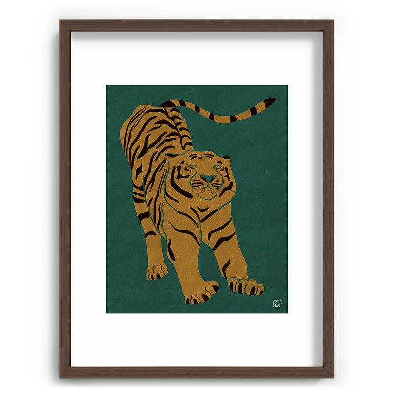 Tiger Doesn't Lose Sleep Framed Art Print Gallery Image 92
