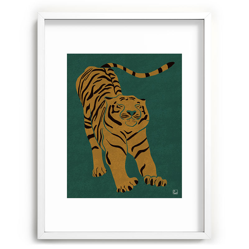 Tiger Doesn't Lose Sleep Framed Art Print Gallery Image 107