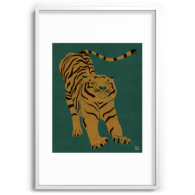 Tiger Doesn't Lose Sleep Framed Art Print Gallery Image 110