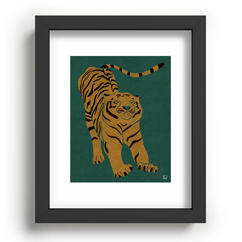 Tiger Doesn't Lose Sleep Framed Art Print Gallery Image 78