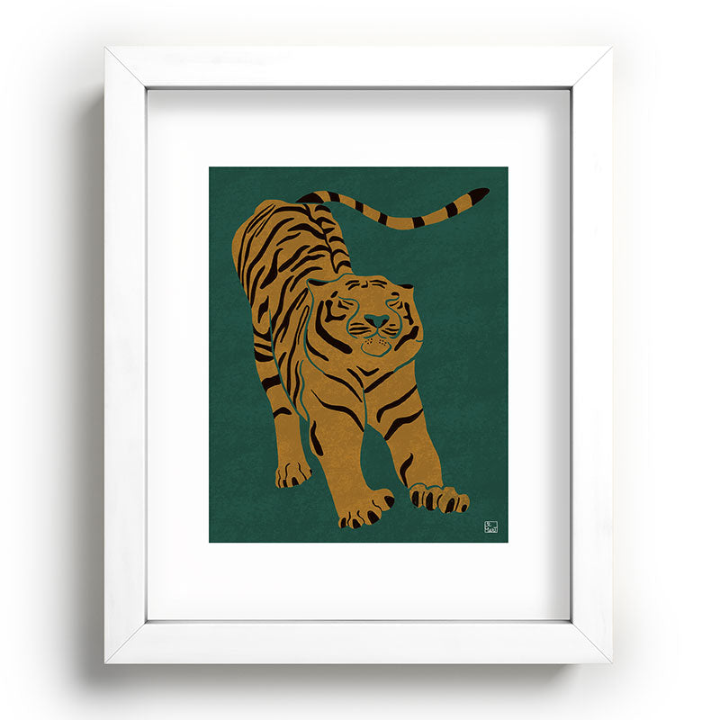 Tiger Doesn't Lose Sleep Framed Art Print Gallery Image 103