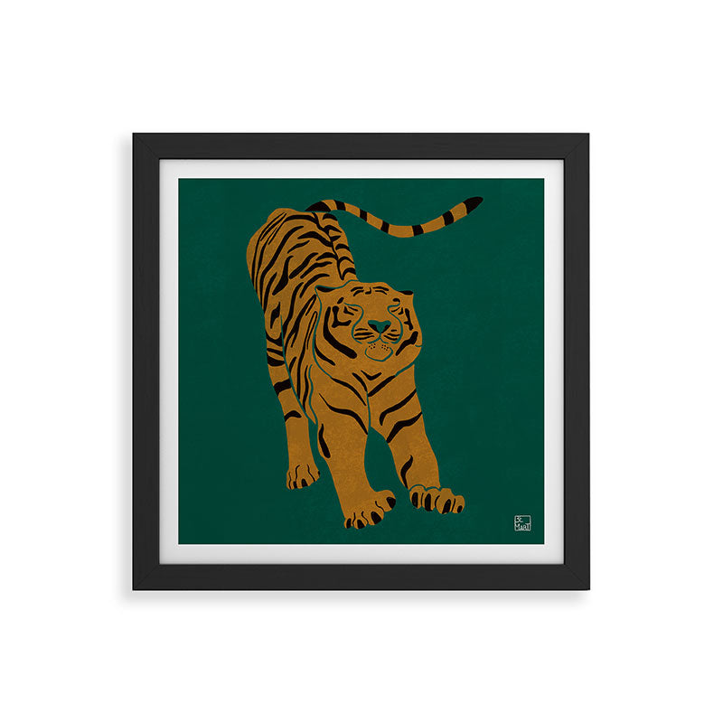 Tiger Doesn't Lose Sleep Framed Art Print Gallery Image 50
