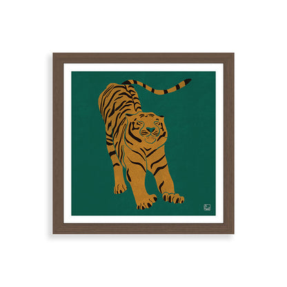 Tiger Doesn't Lose Sleep Framed Art Print Gallery Image 60