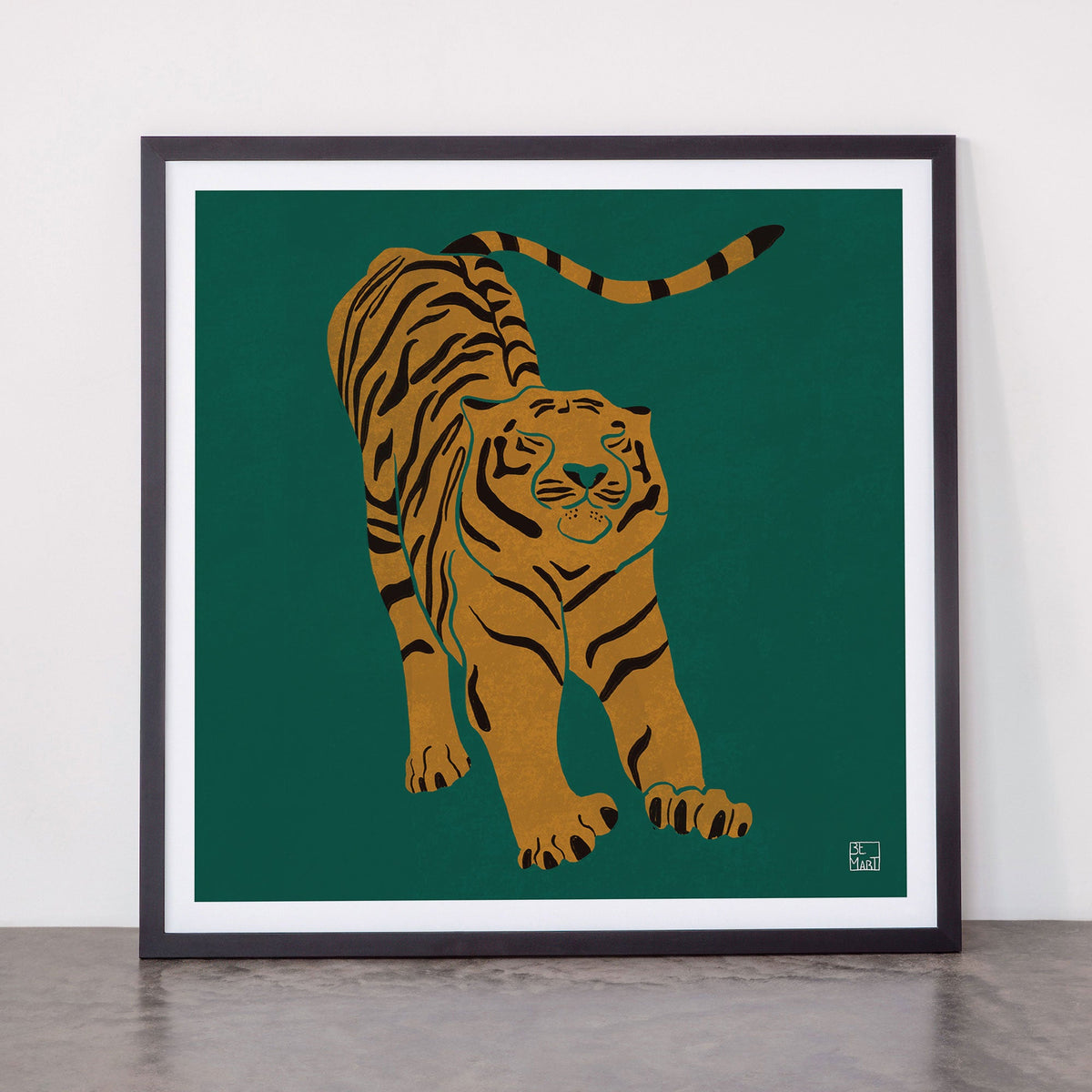 Tiger Doesn't Lose Sleep Framed Art Print Gallery Image 55