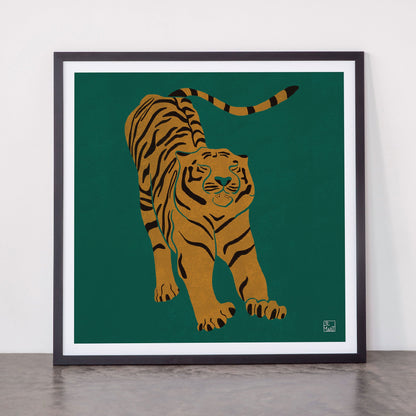 Tiger Doesn't Lose Sleep Framed Art Print Gallery Image 55