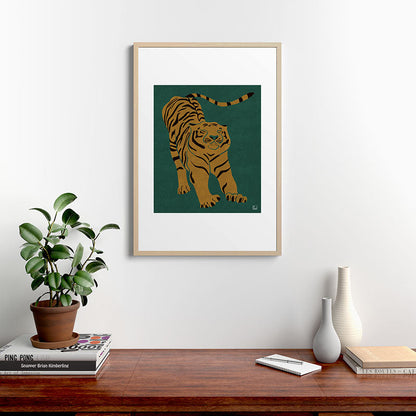 Tiger Doesn't Lose Sleep Framed Art Print Gallery Image 28
